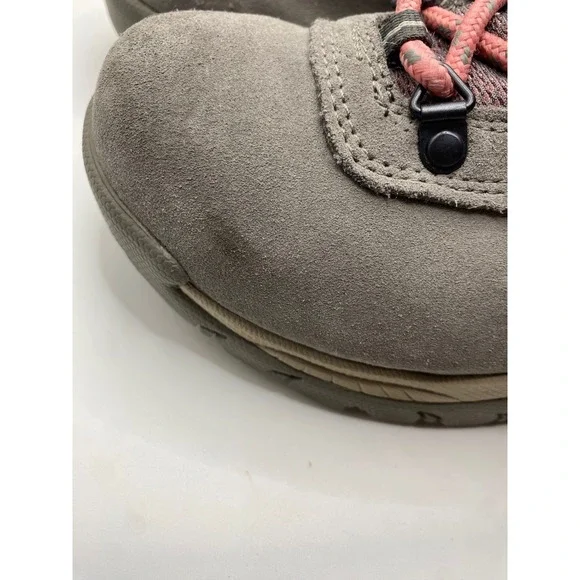 Columbia Women's Waterproof Hiking Boots Grey Pink Lace Up Size 6.5 - Picture 10 of 10